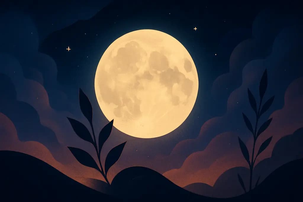 Dream illustration: Moon