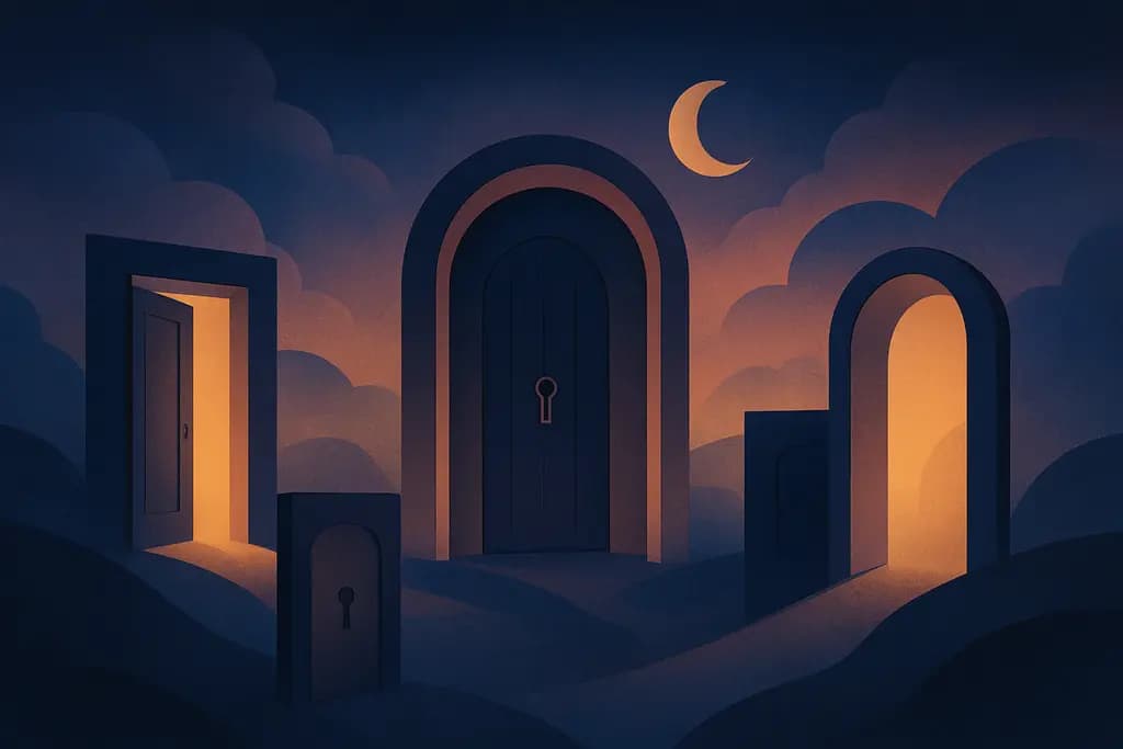 Dream illustration: Mysterious Doors