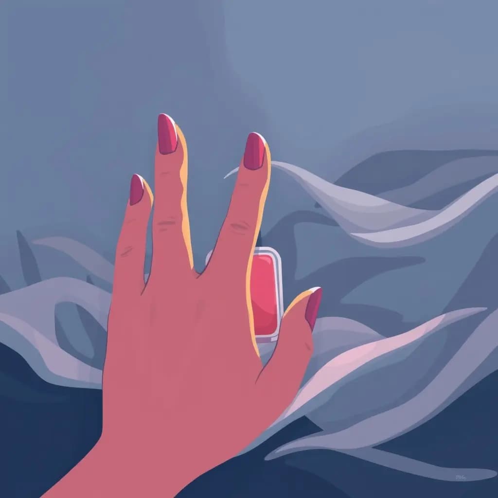 Dream illustration: Nail polish that won't dry