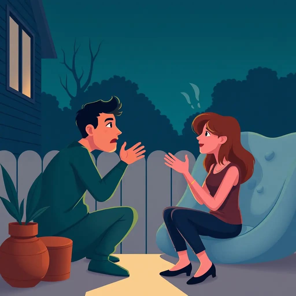 Dream illustration: Neighbor arguing