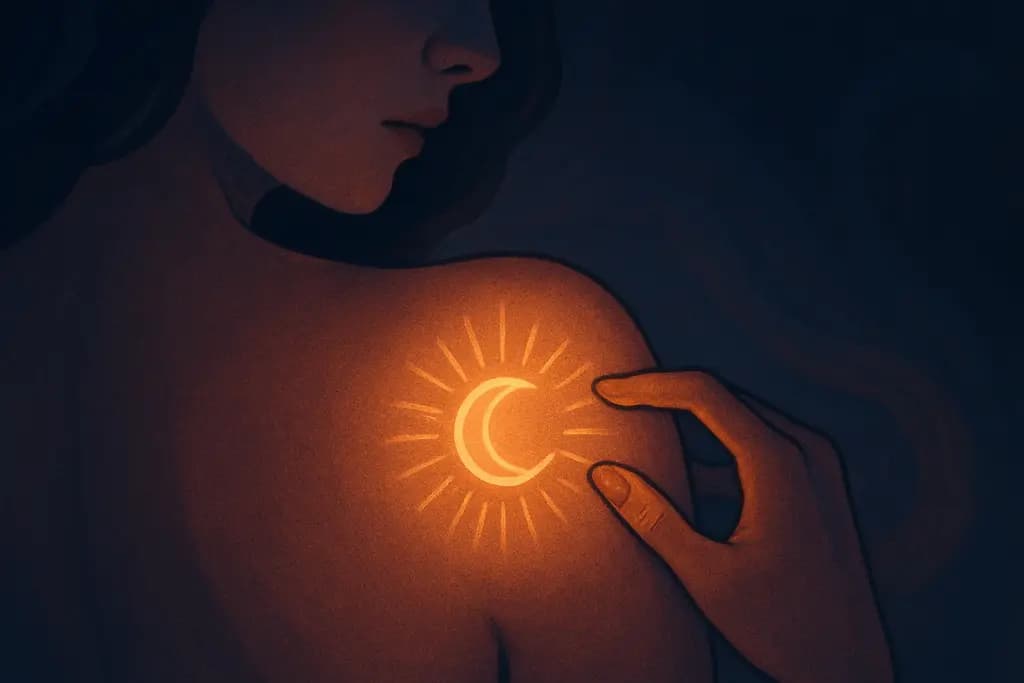 Dream illustration: New Tattoo or Mark Appearing on Skin