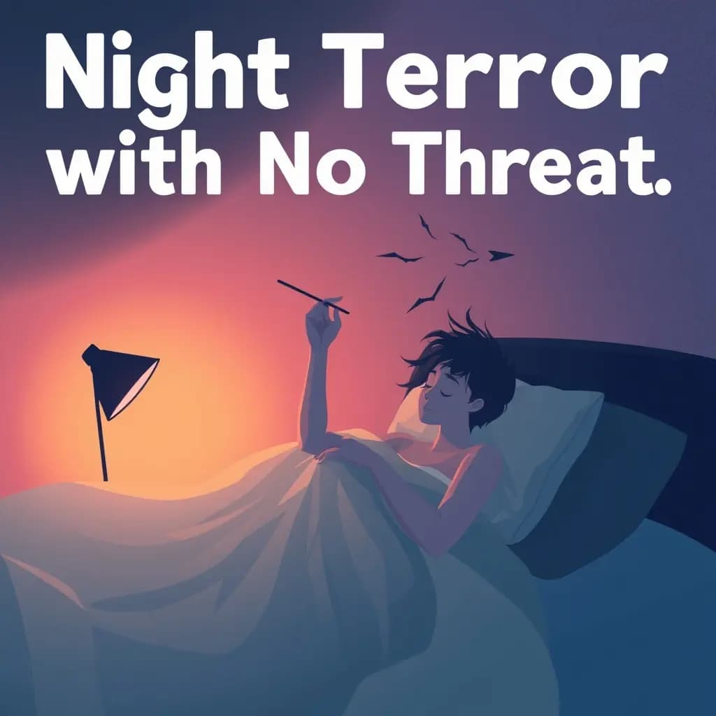 Dream illustration: Night terror with no threat