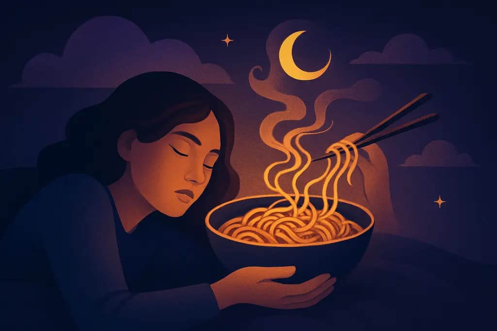 Dream illustration: Noodles