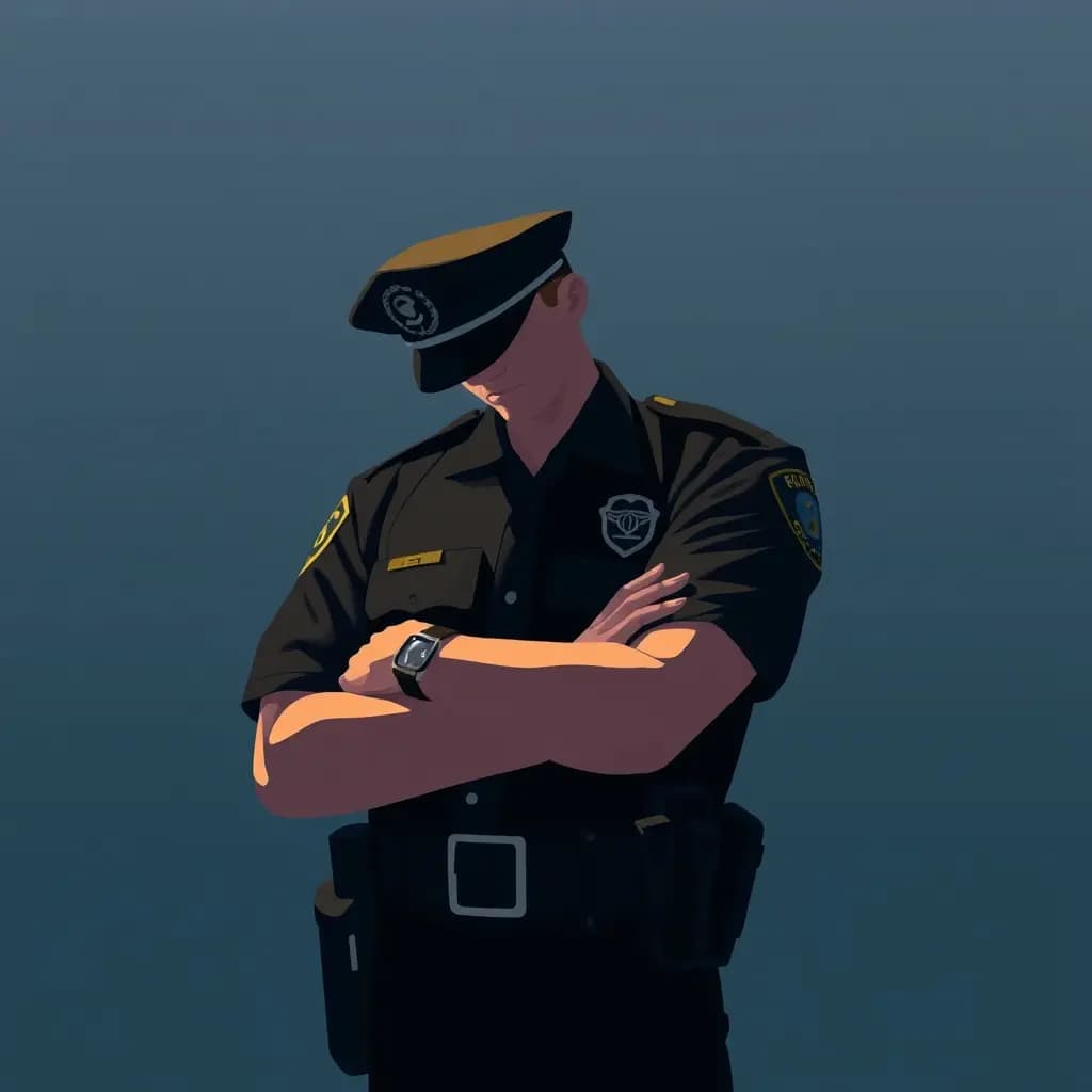 Dream illustration: Officer ignores your plea