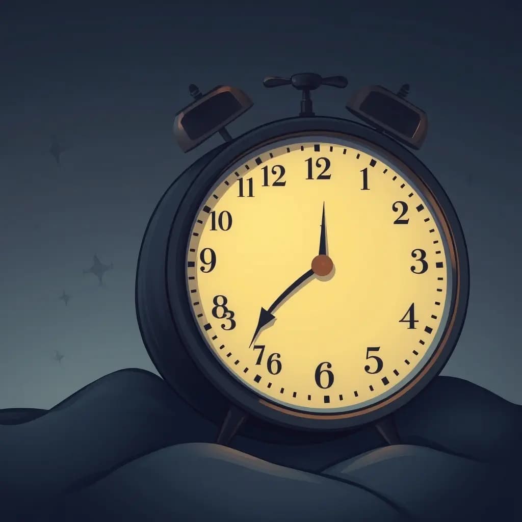 Dream illustration: Old clock ticks backwards