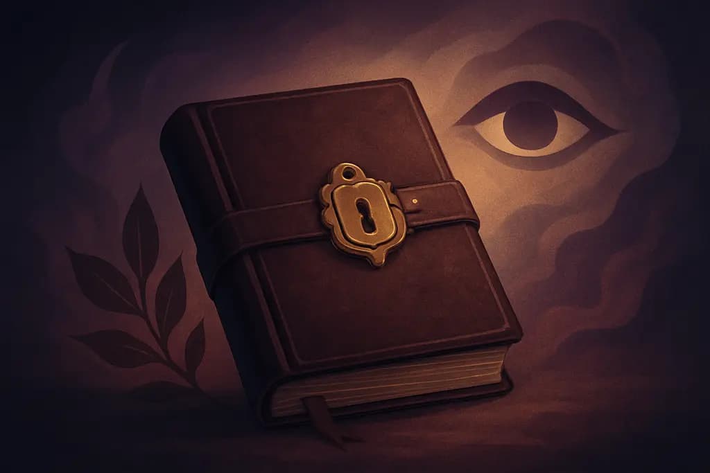 Dream illustration: Old locked diary