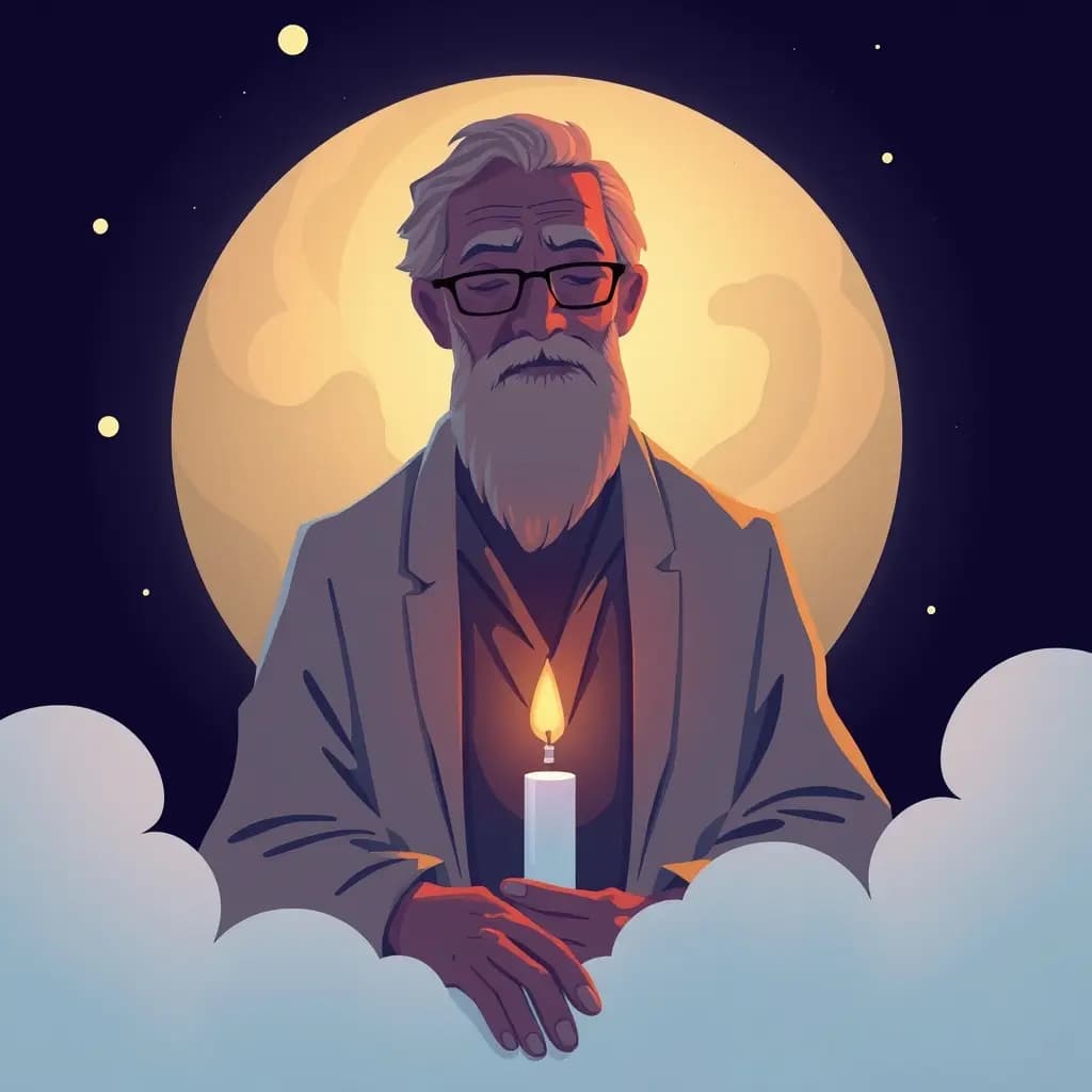 Dream illustration: Old mentor or teacher