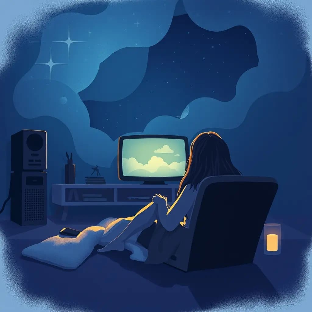 Dream illustration: Old movie plays your life