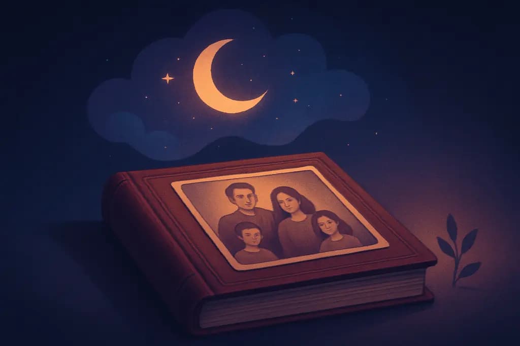 Dream illustration: Old photograph or family album