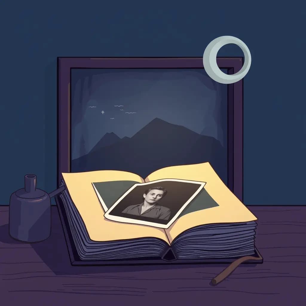 Dream illustration: Old photograph or photo album