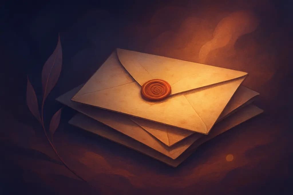 Dream illustration: Old unread letters