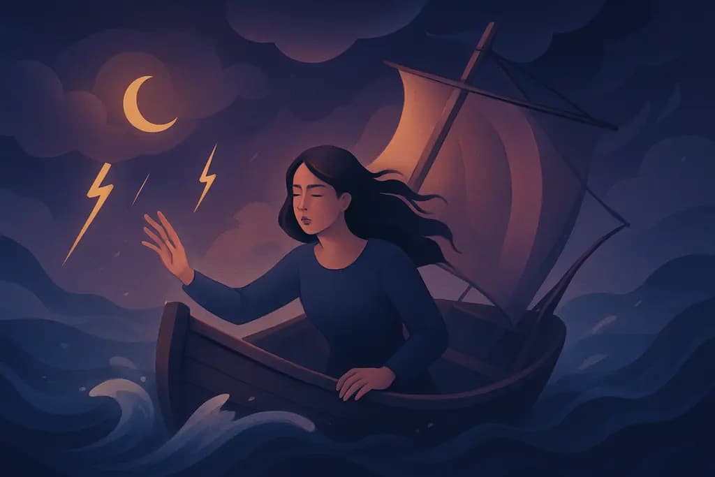 Dream illustration: On a sinking ship