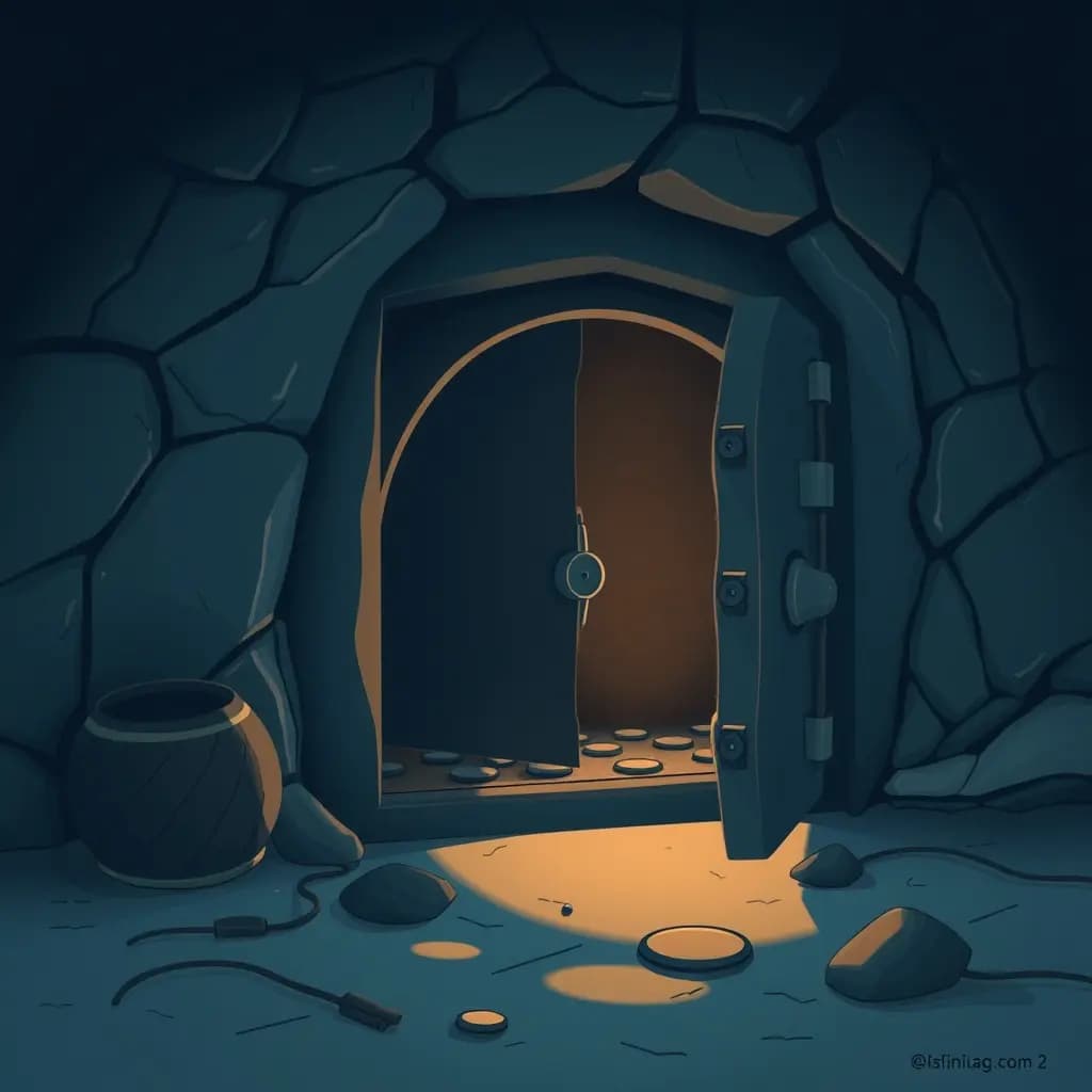 Dream illustration: Opening a forgotten safe
