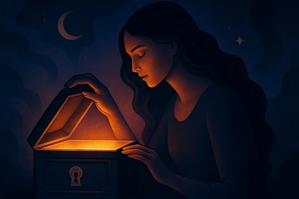 Dream illustration: Opening a sealed box