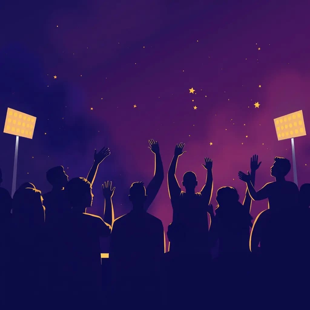 Dream illustration: Opposing team cheers you