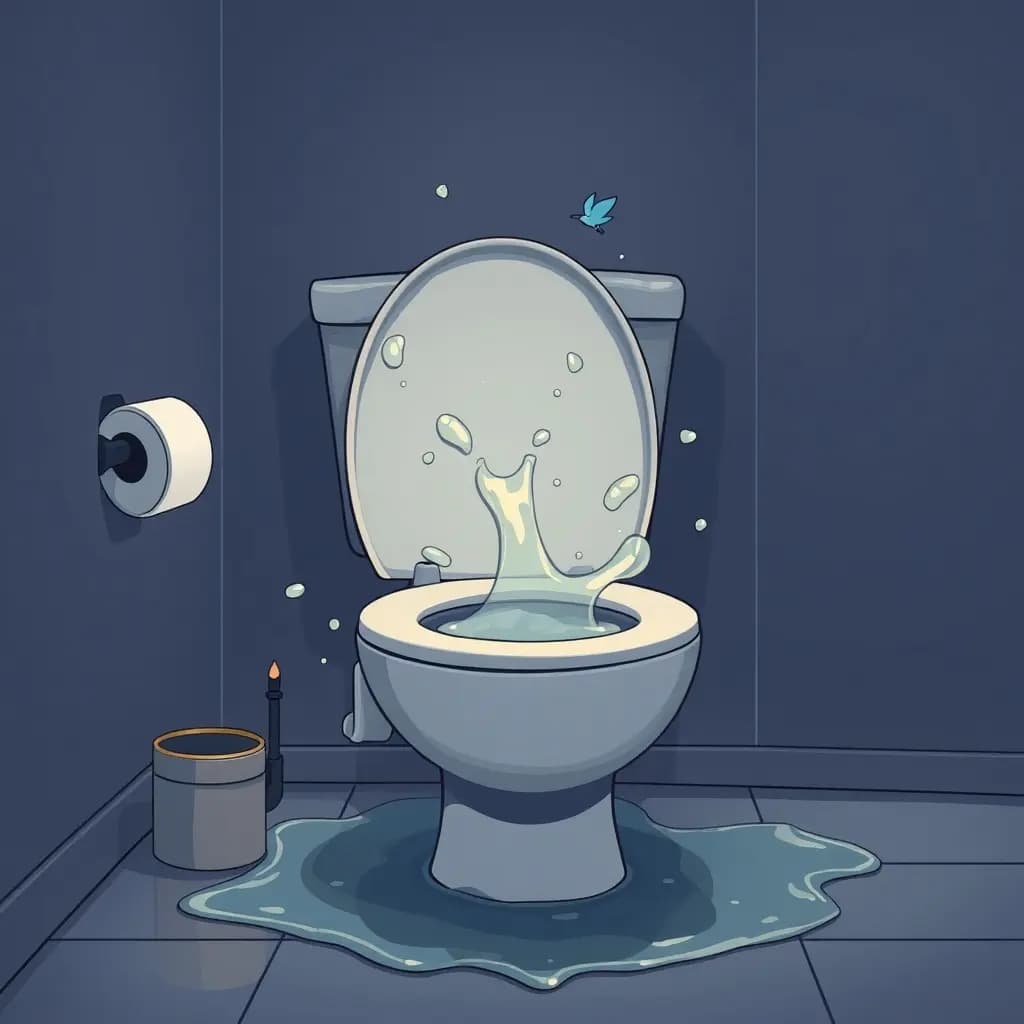 Dream illustration: Overflowing Toilet
