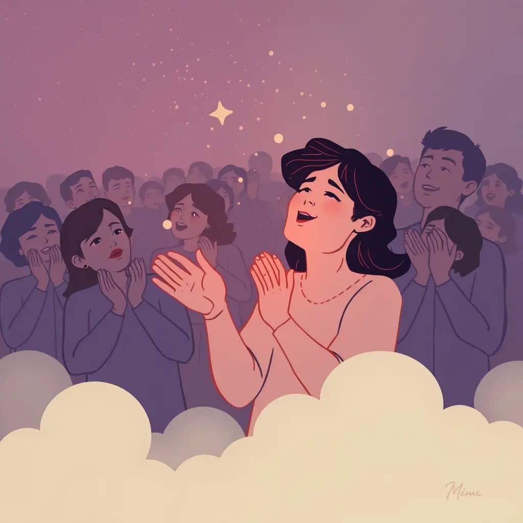 Dream illustration: Overwhelmed by applause