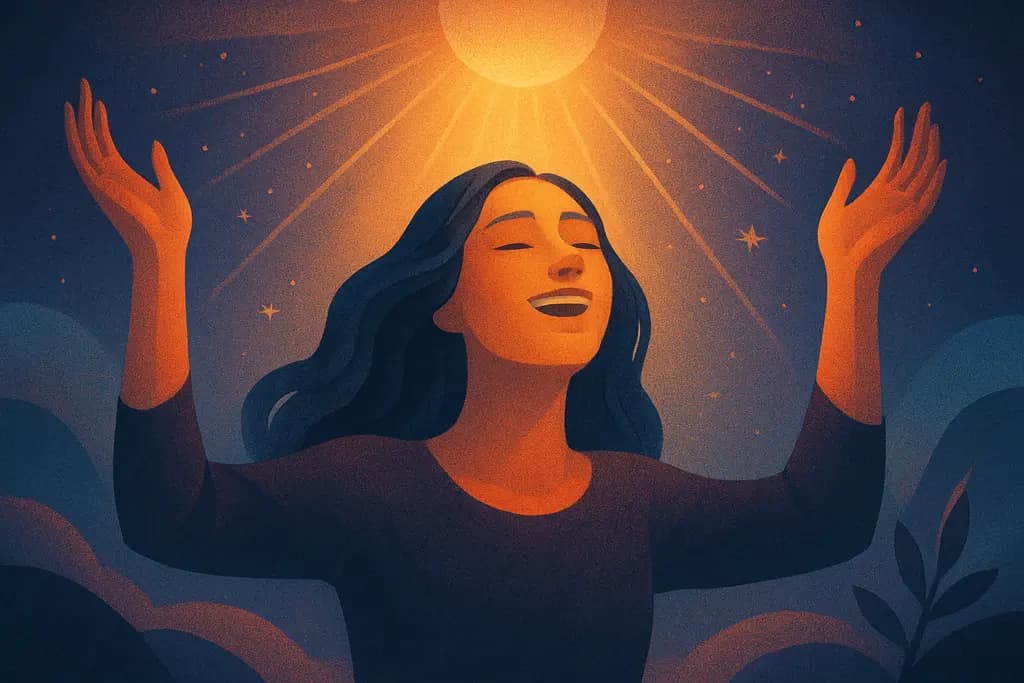 Dream illustration: Overwhelming joy