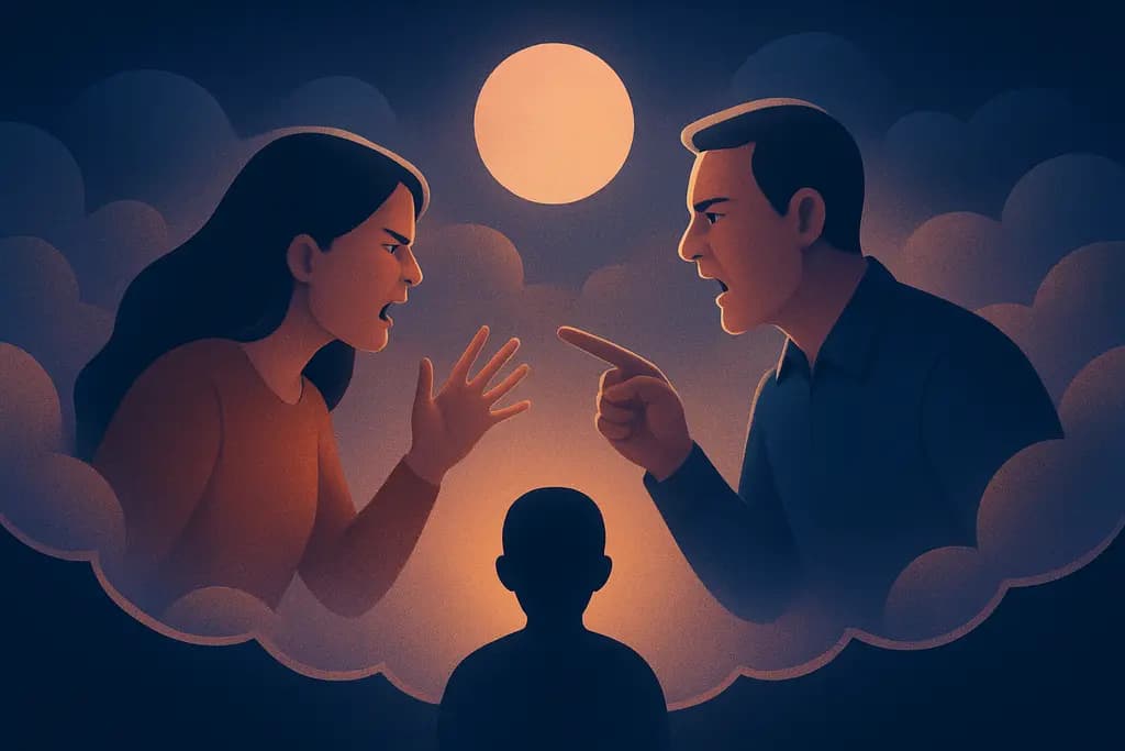 Dream illustration: Parents arguing