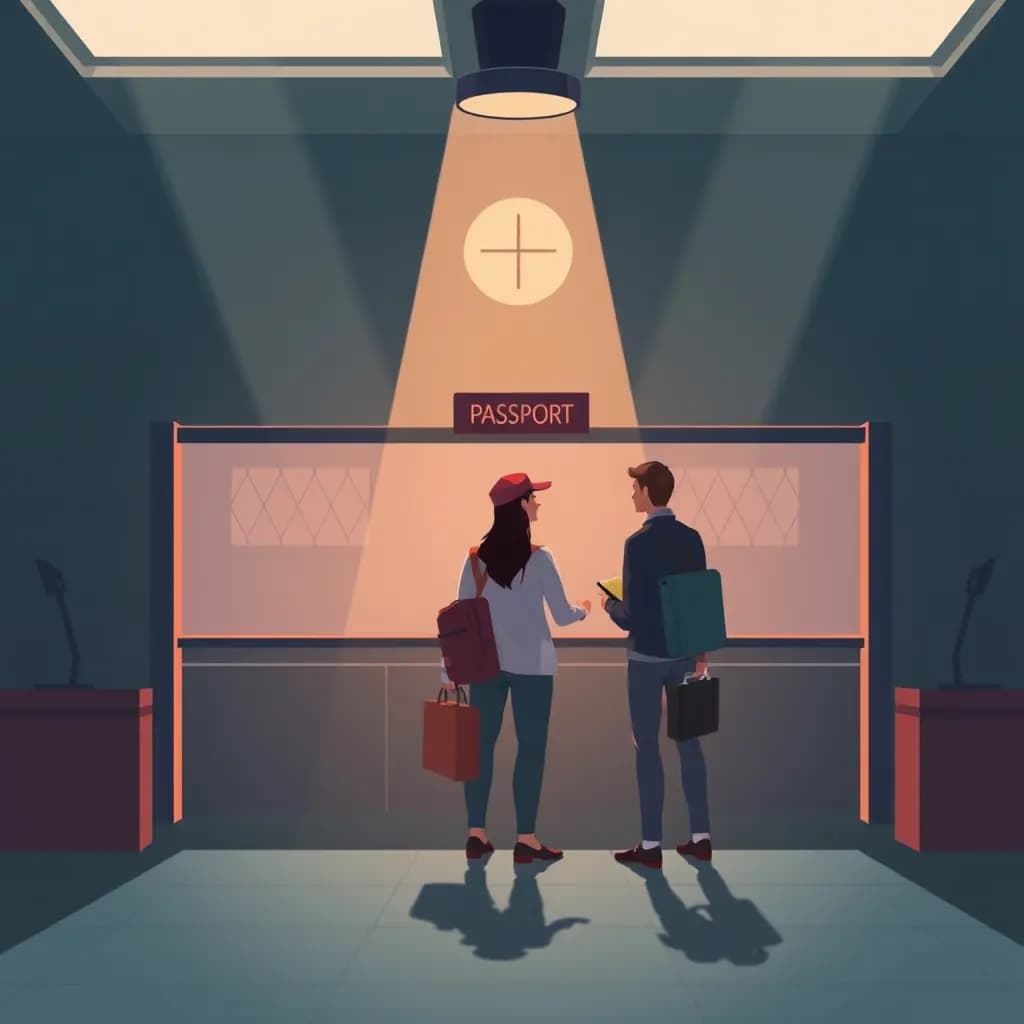 Dream illustration: Passport Control Refusal