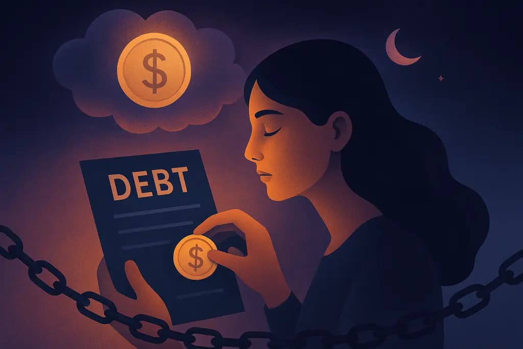 Dream illustration: Paying off debt