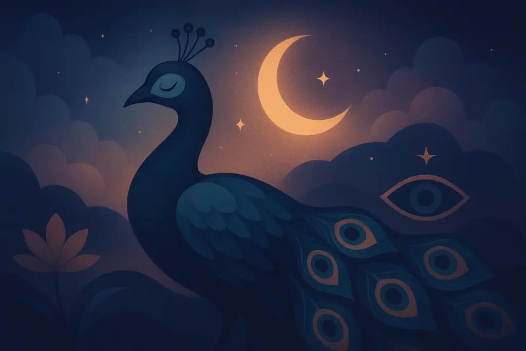 Dream illustration: Peacocks