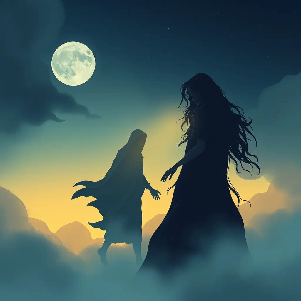 Dream illustration: Person who disappears when approached