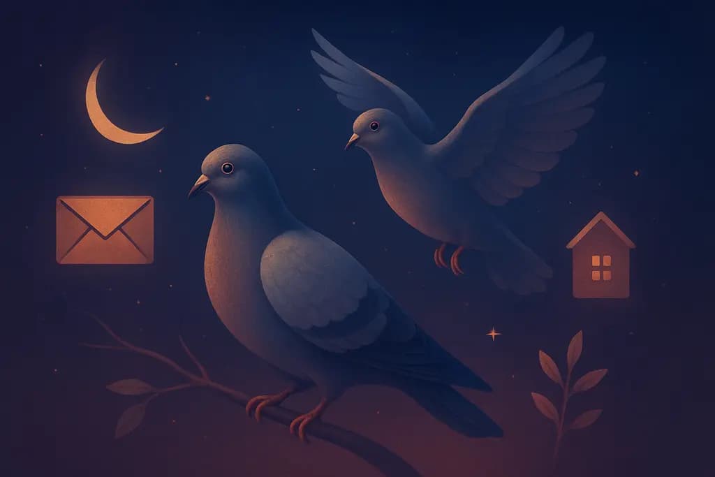 Dream illustration: Pigeons