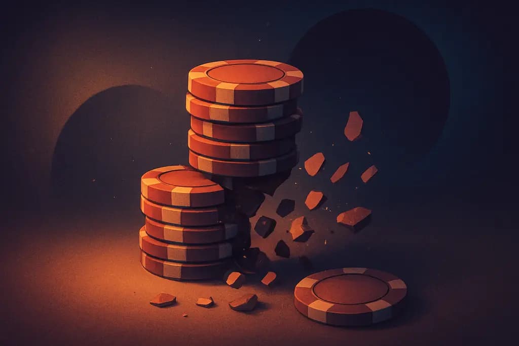 Dream illustration: Piles of Tokens Crumbling