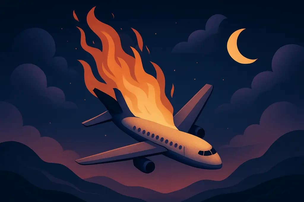 Dream illustration: Plane Crash