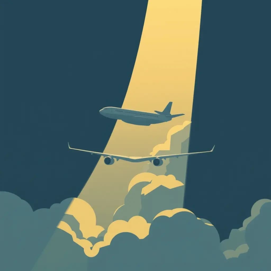 Dream illustration: Plane takes off late