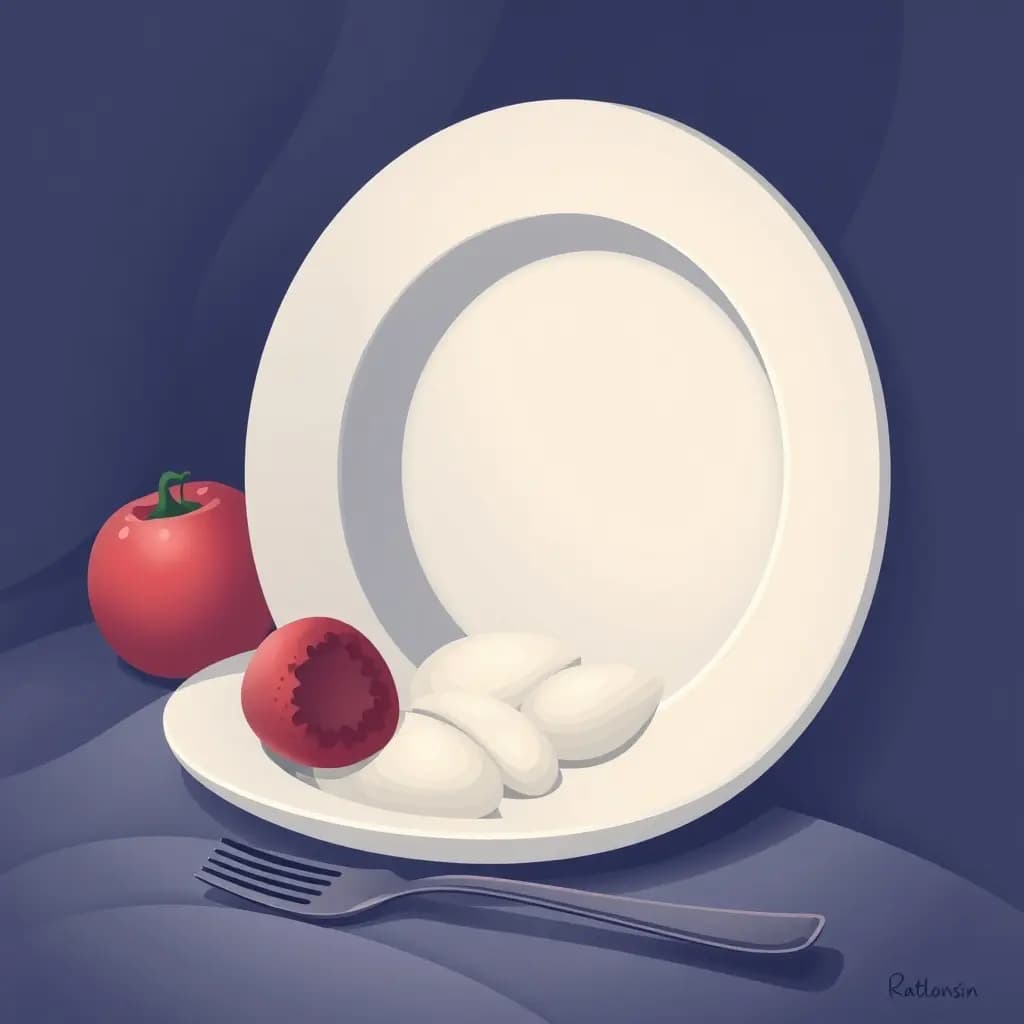Dream illustration: Plate that never fills