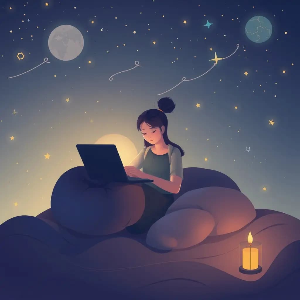 Dream illustration: Posting Online