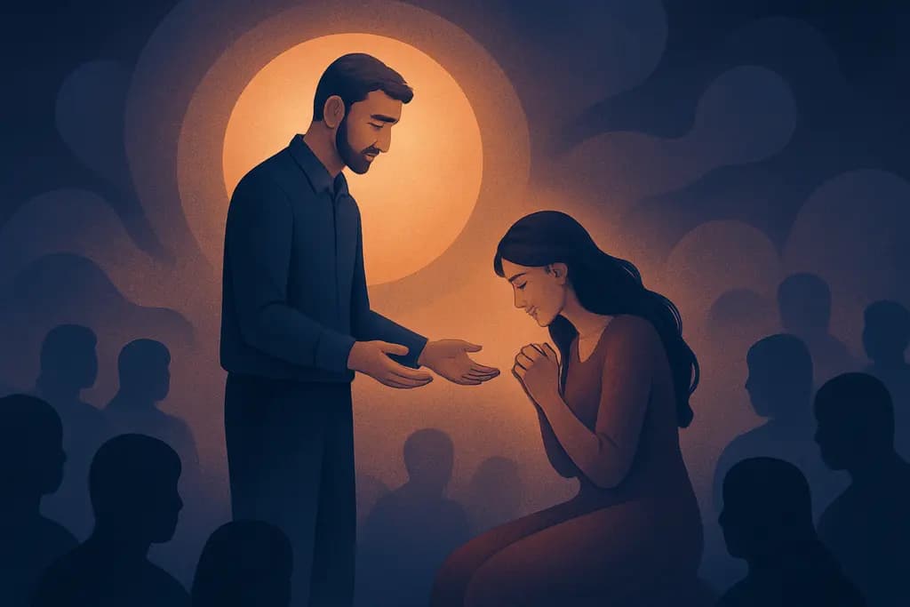 Dream illustration: Public apology (giving or receiving one)