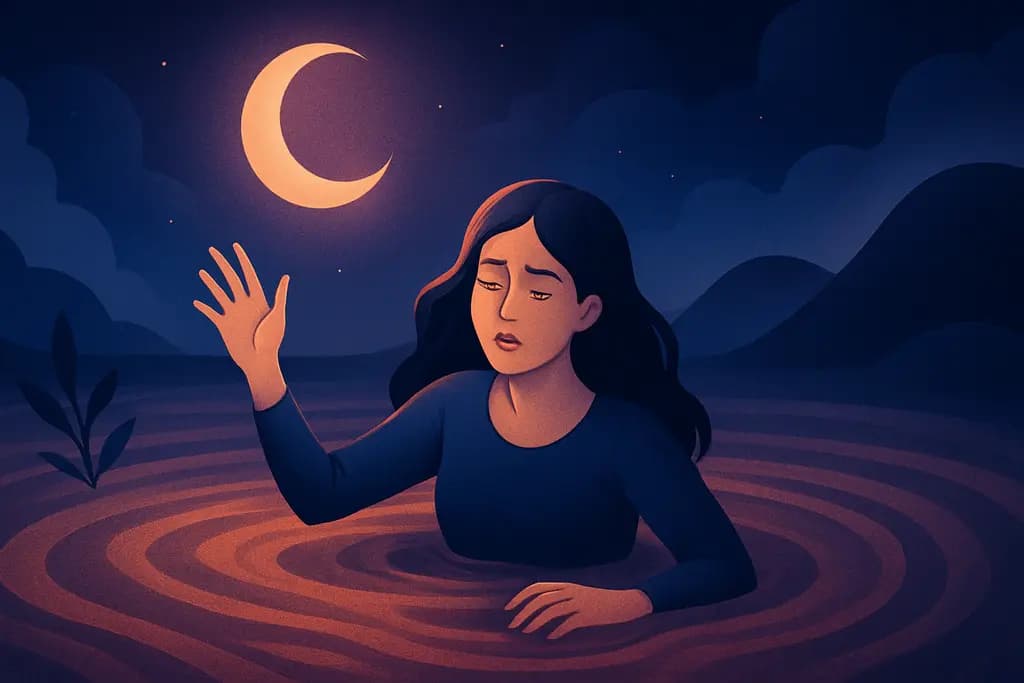 Dream illustration: Quicksand