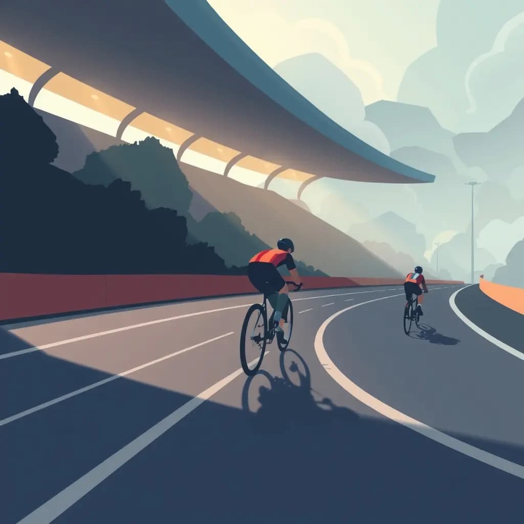 Dream illustration: Race course keeps changing