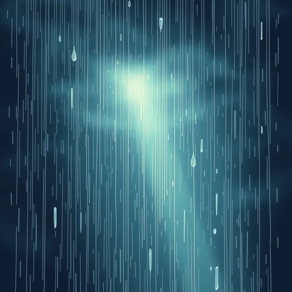 Dream illustration: Rain of glass