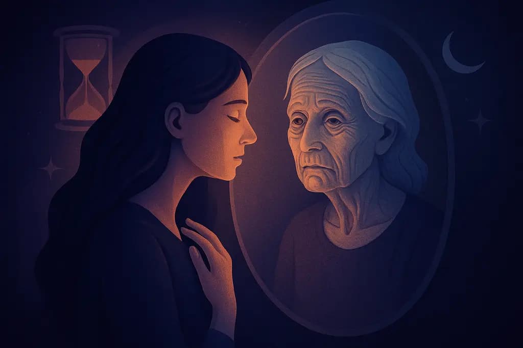 Dream illustration: Rapid aging or seeing yourself very old