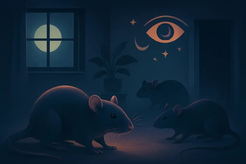 Dream illustration: Rats in the house