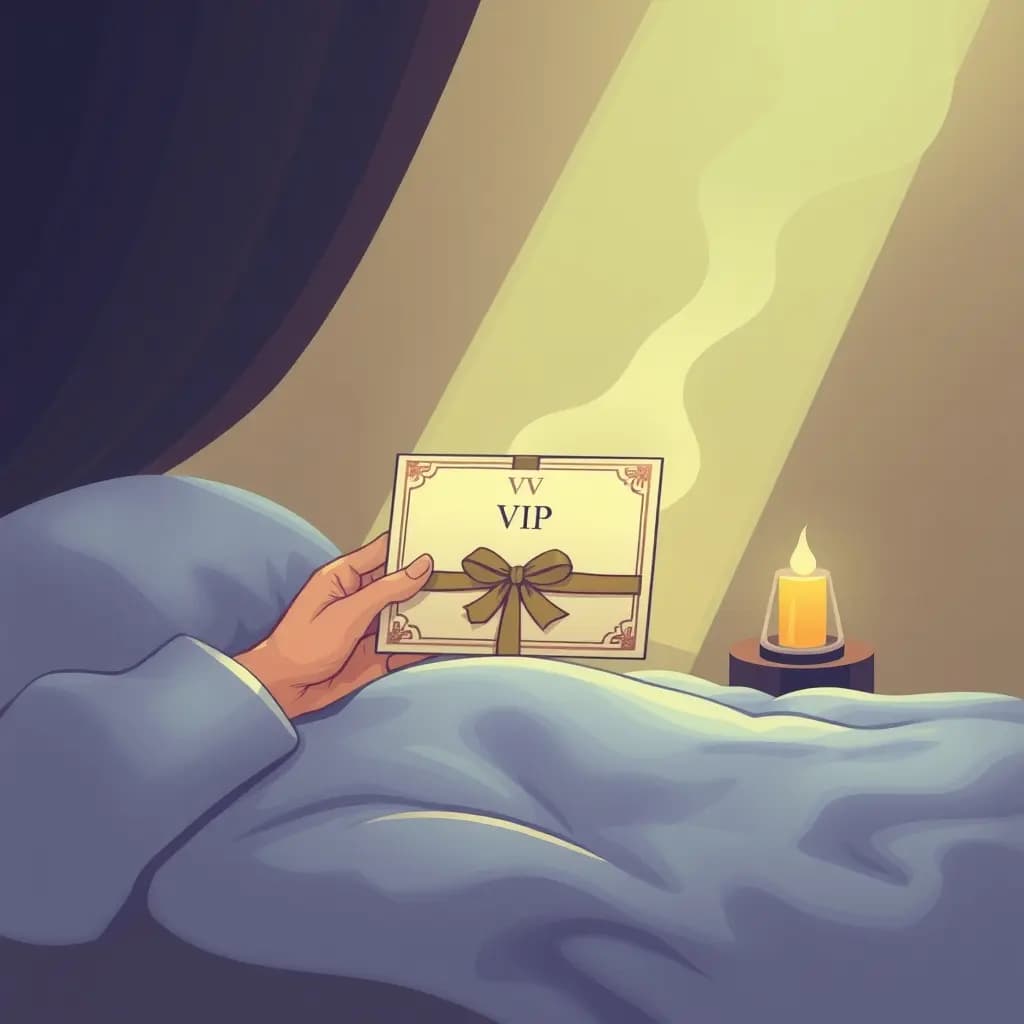 Dream illustration: Receiving VIP invitation you can't open