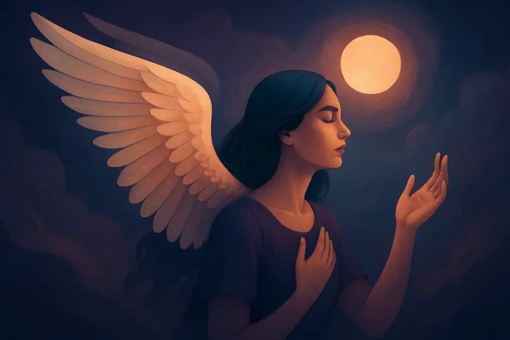 Dream illustration: Receiving wings