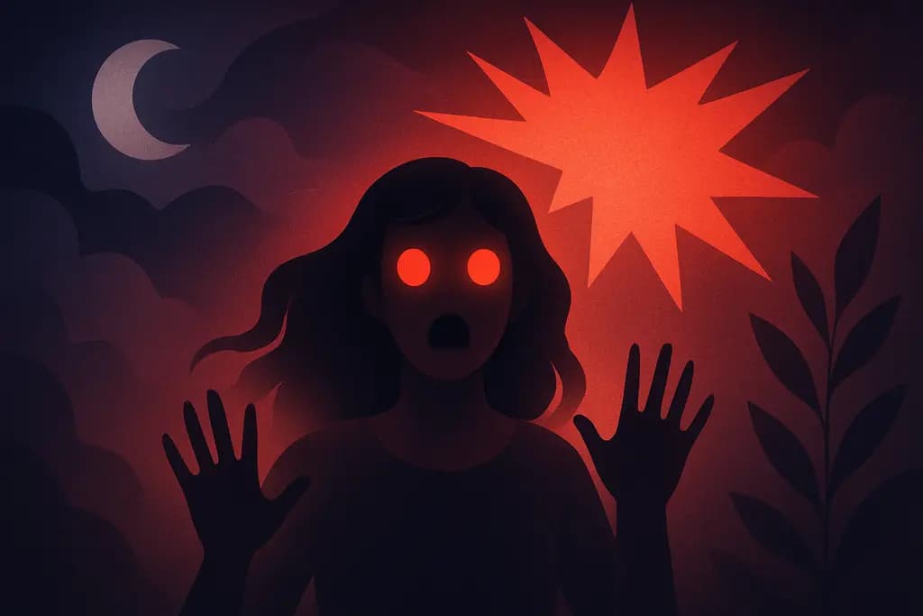 Dream illustration: red Jumpscares