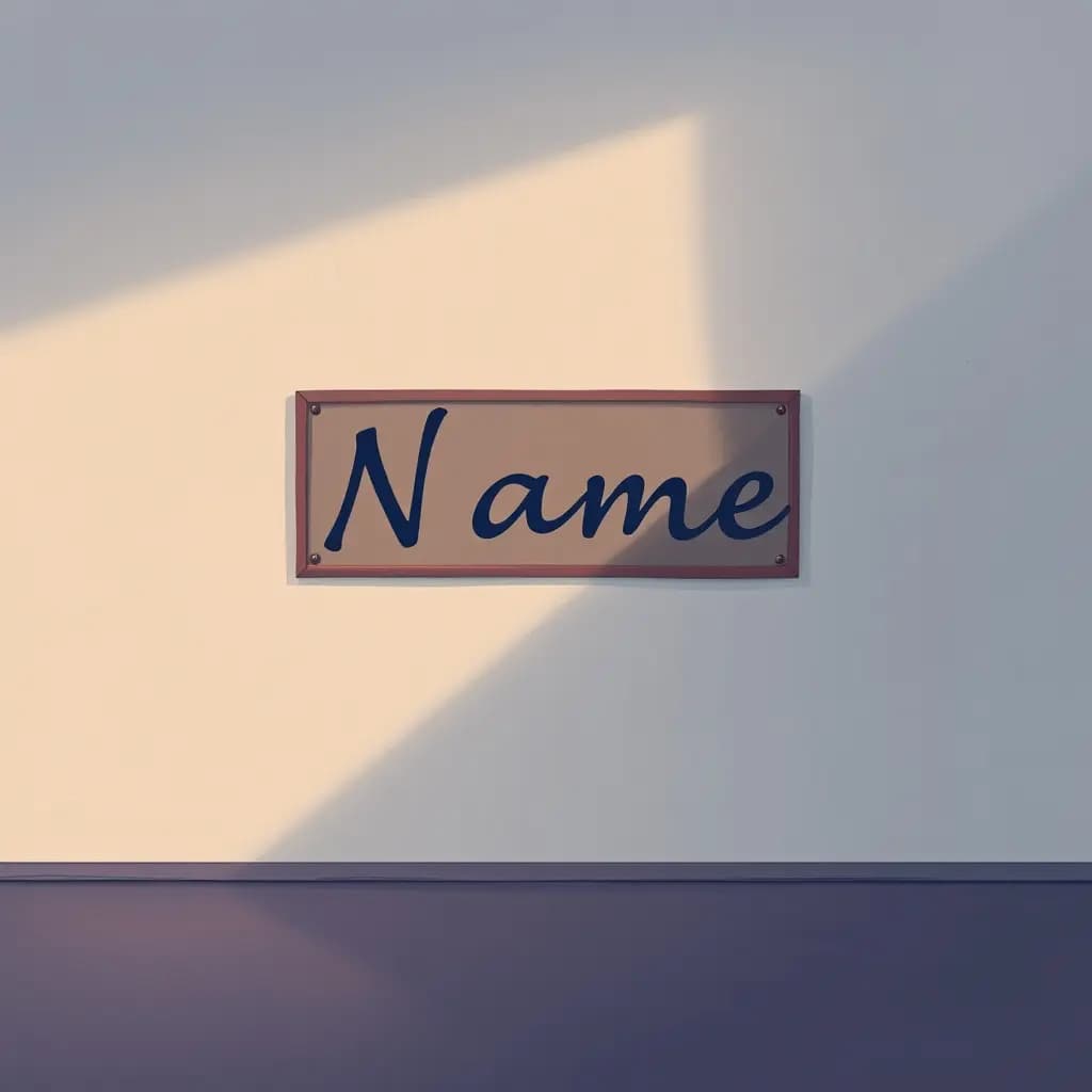 Dream illustration: Rediscovering a name on wall