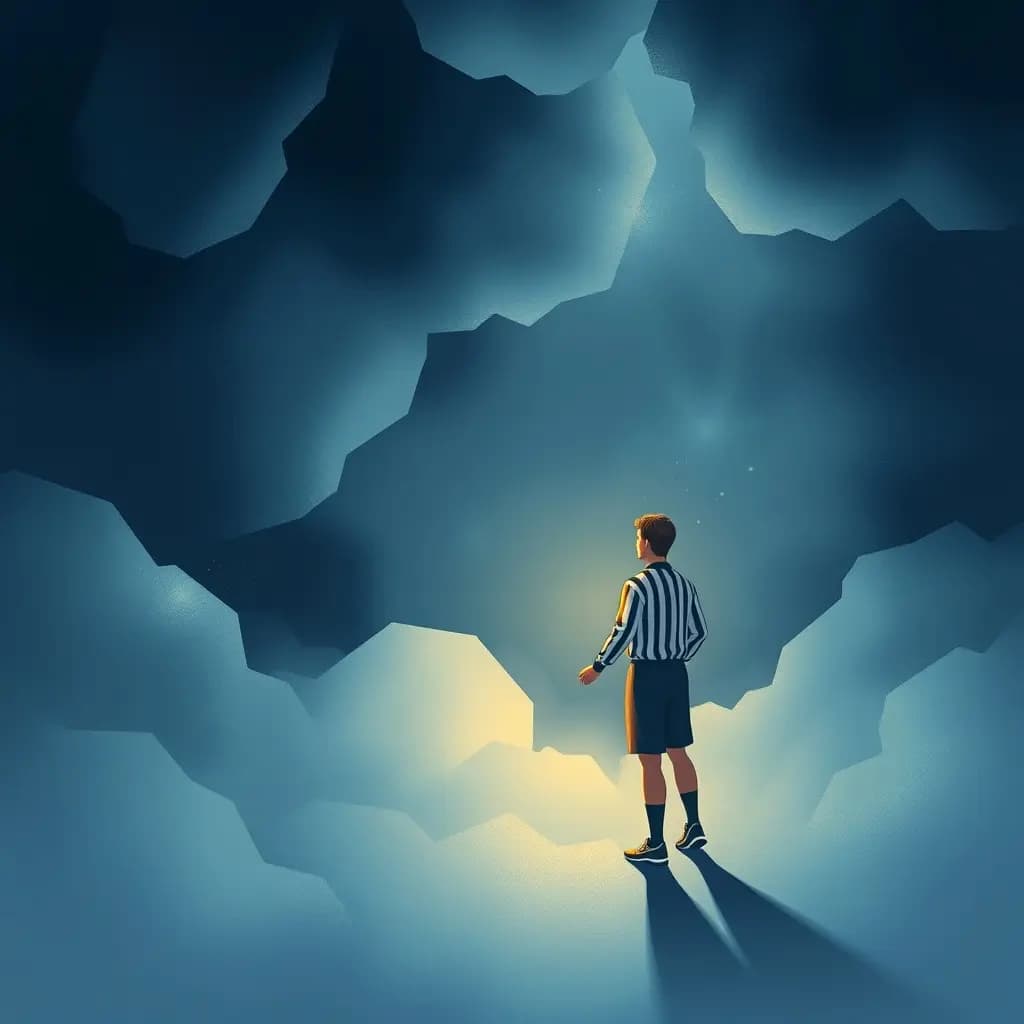 Dream illustration: Referee overlooking your foul