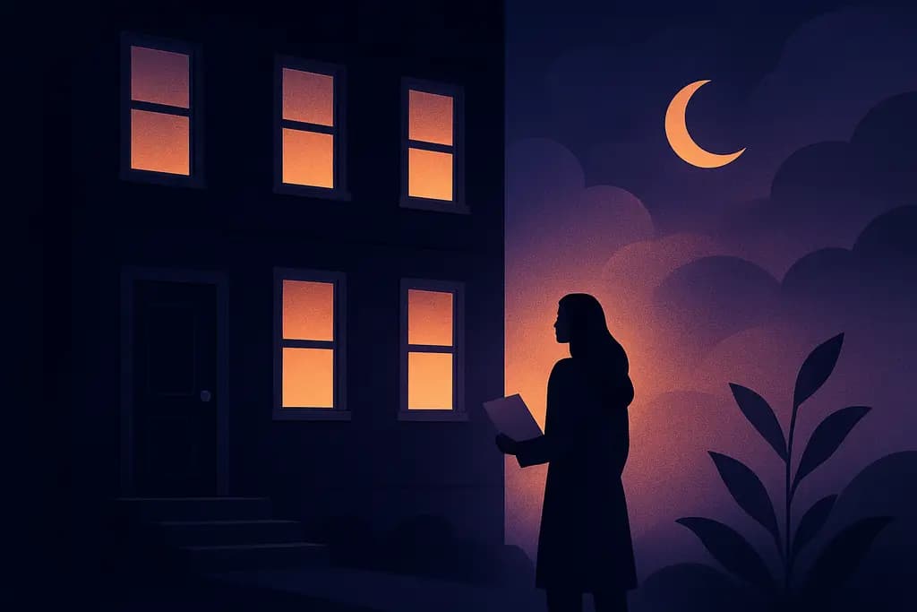 Dream illustration: renting a black apartment dream