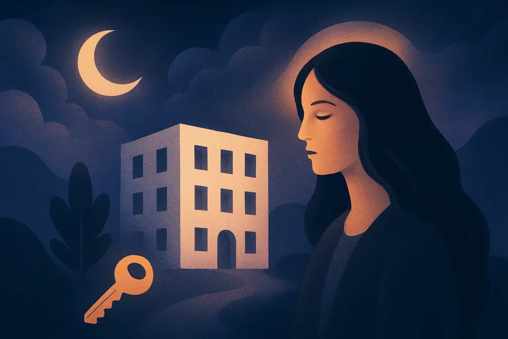 Dream illustration: renting a white apartment dream meaning