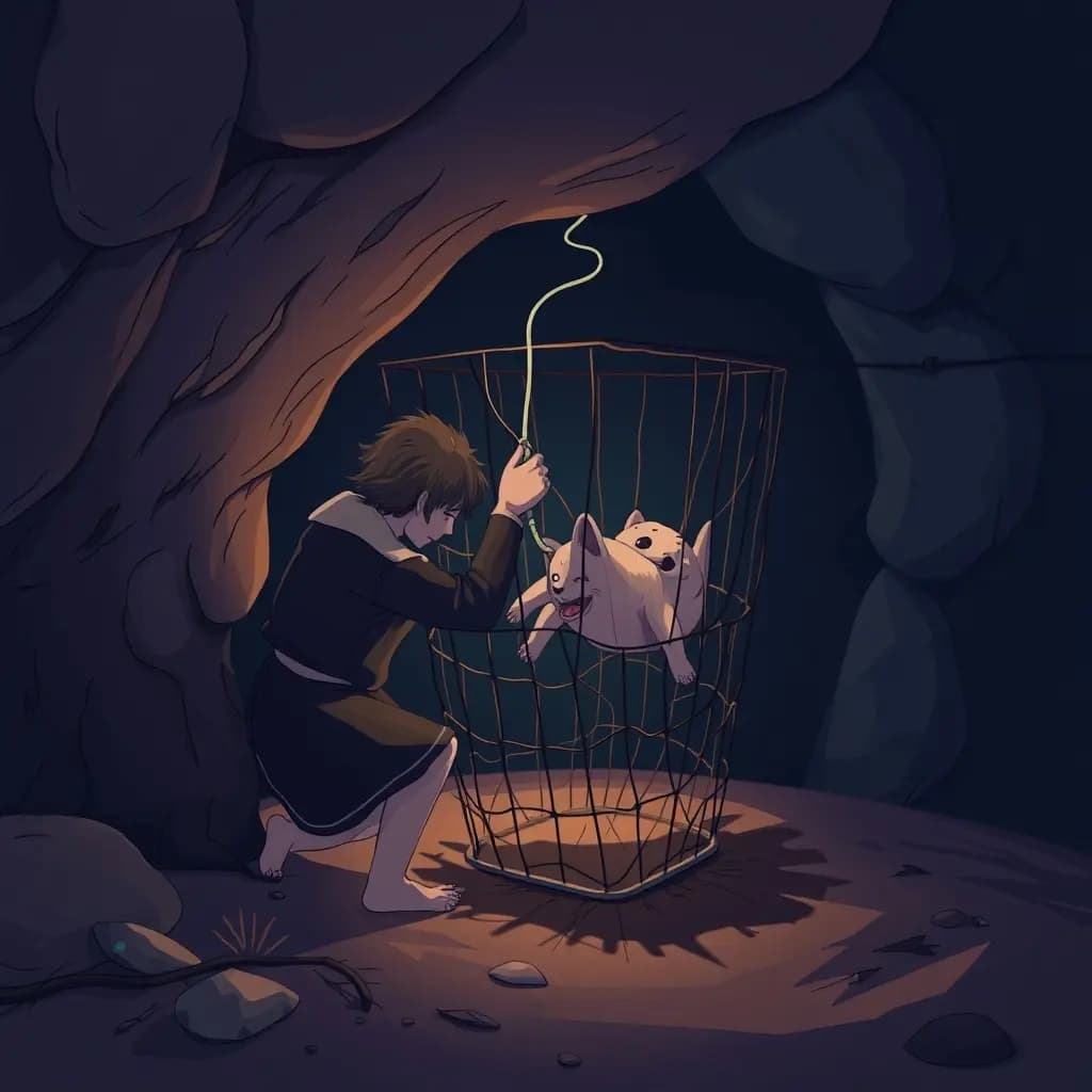 Dream illustration: Rescuing a trapped animal