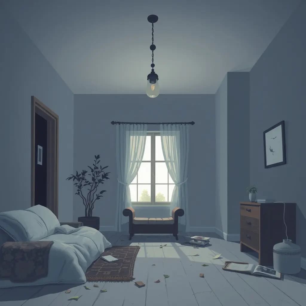 Dream illustration: Returning to abandoned apartment