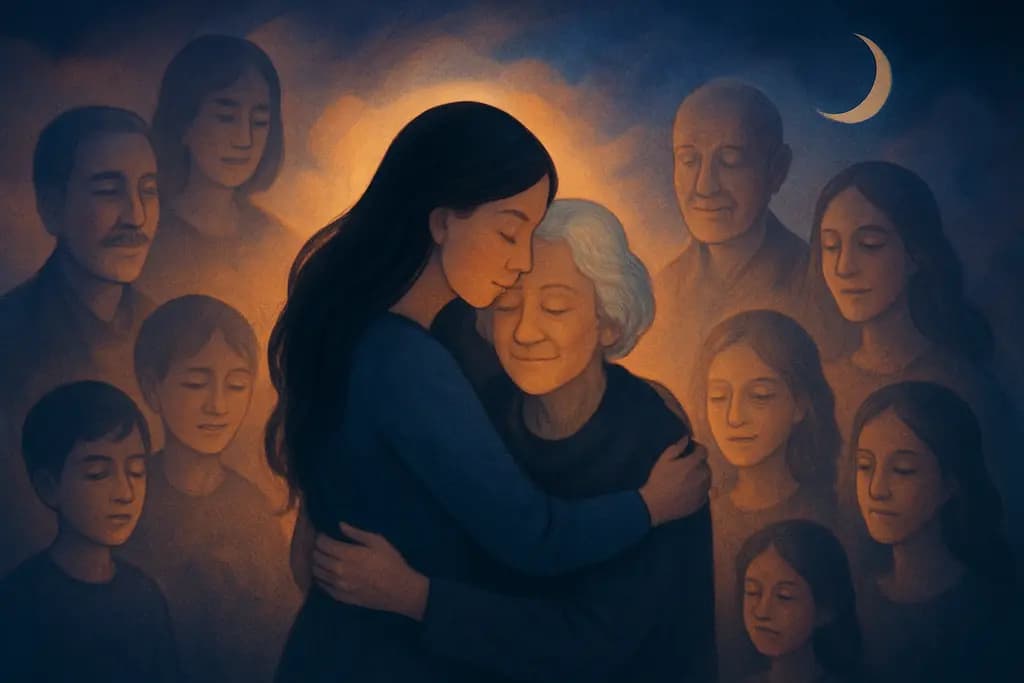 Dream illustration: reuniting with many deceased loved ones in a dream