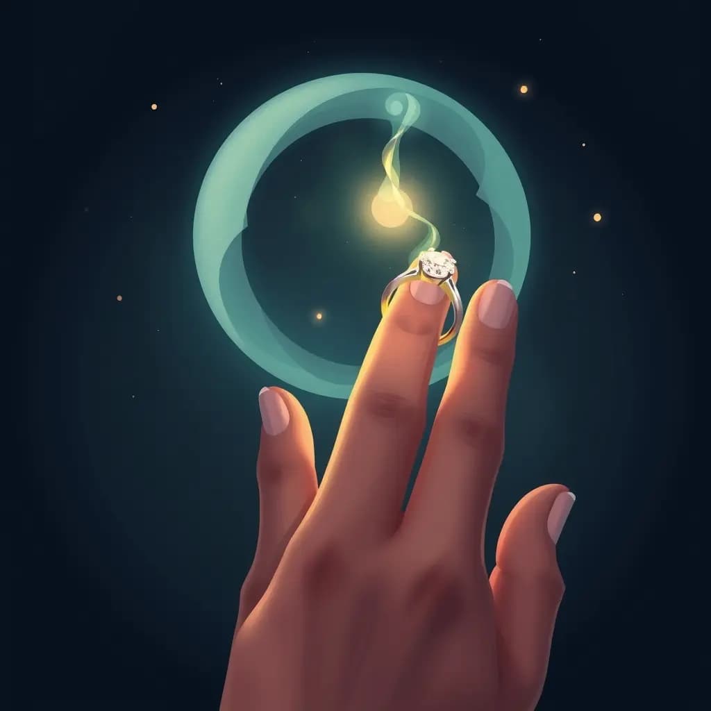 Dream illustration: Ring melts into finger